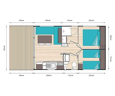 Plan Residence O'Hara 4/5 people