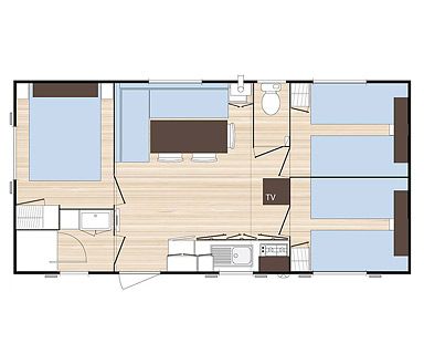 Plan Residence O'Hara 6 people